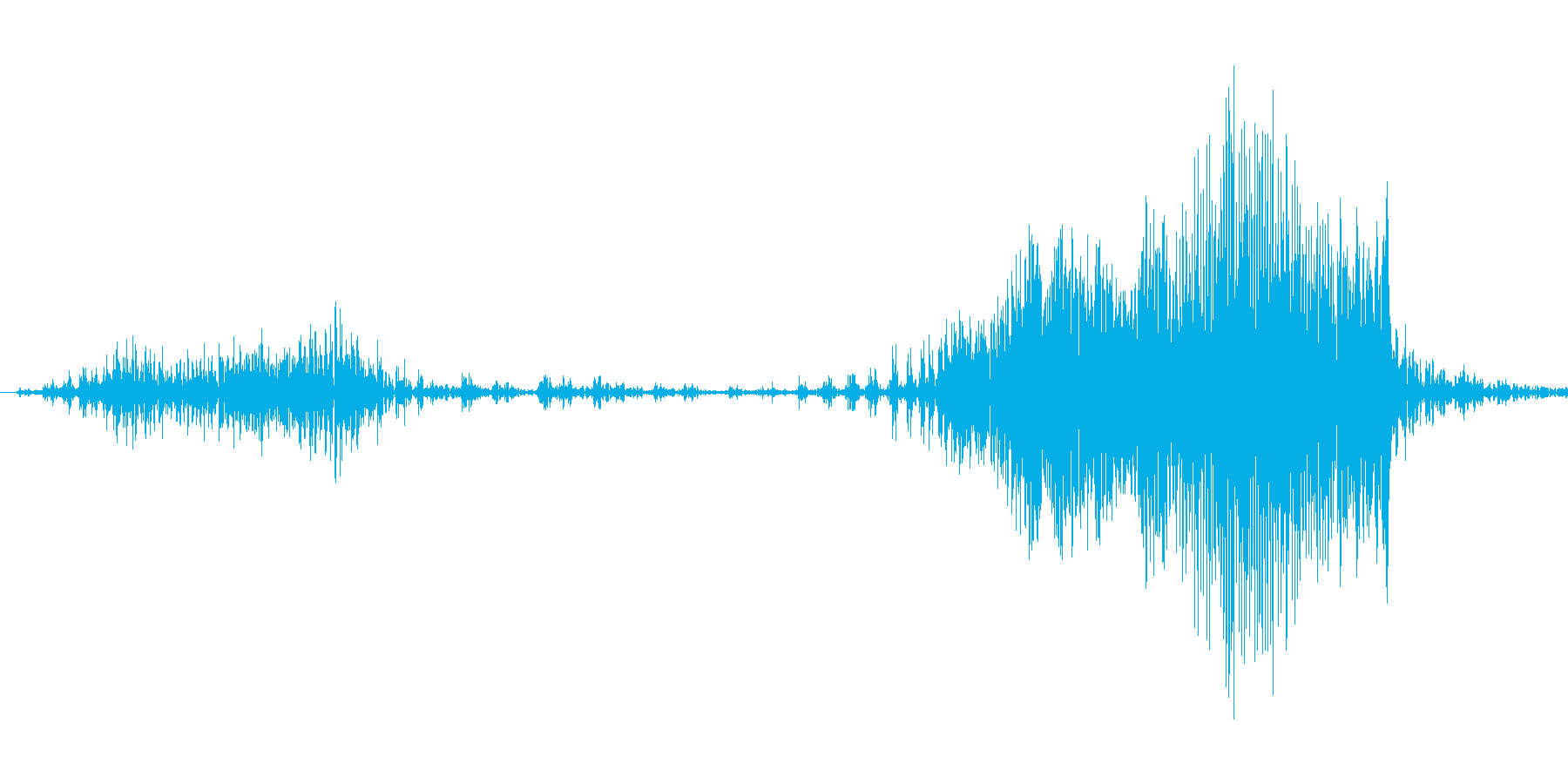 チャックを閉める音1の再生済みの波形