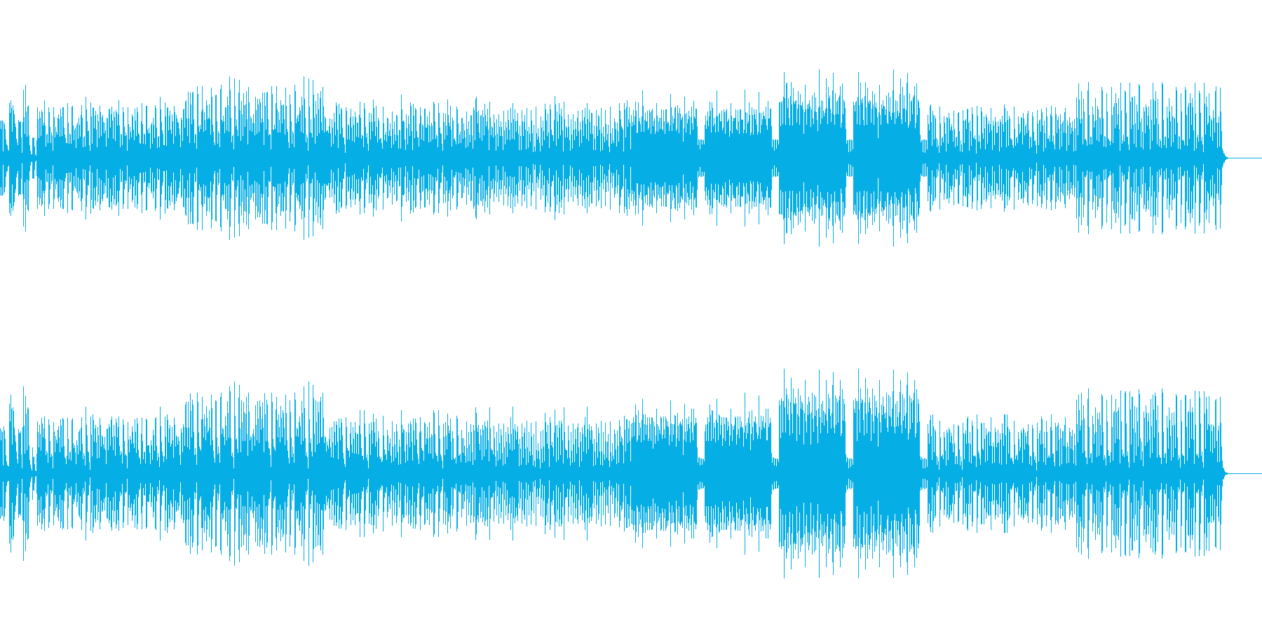 動画 何かをやってみたときのBGM2の再生済みの波形