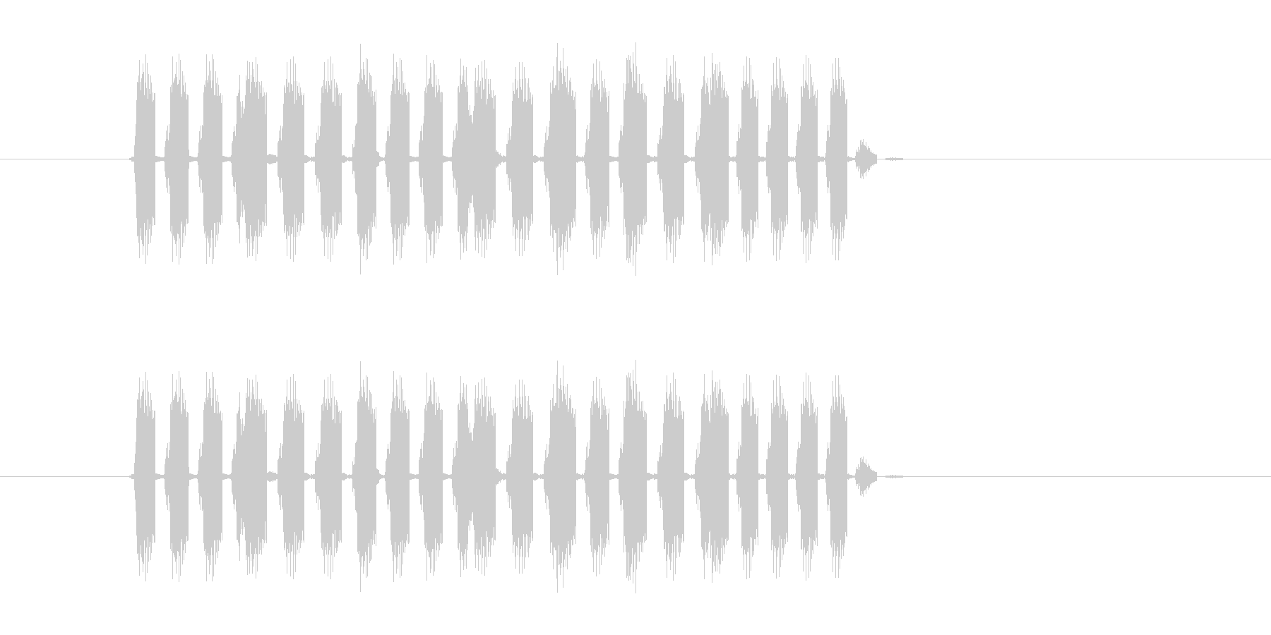 ババババーババババッ!(ランダム再生音)の未再生の波形
