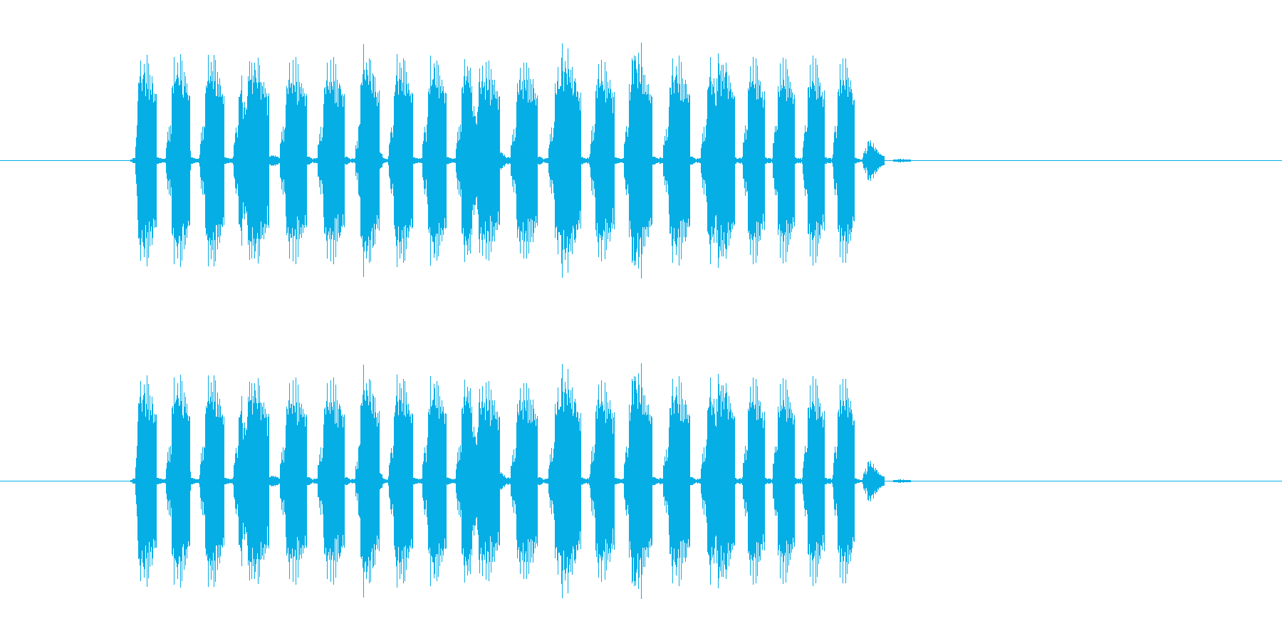 ババババーババババッ!(ランダム再生音)の再生済みの波形