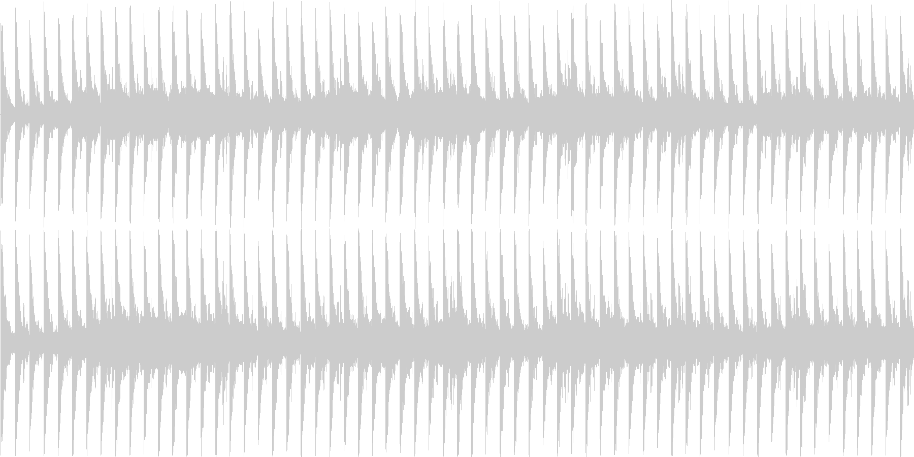 ループ対応のテクノを強く意識した楽曲の未再生の波形