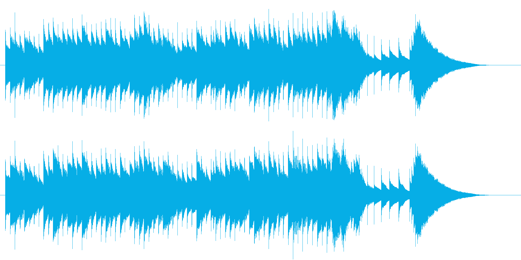 オルゴール音色によるジングルです。の再生済みの波形