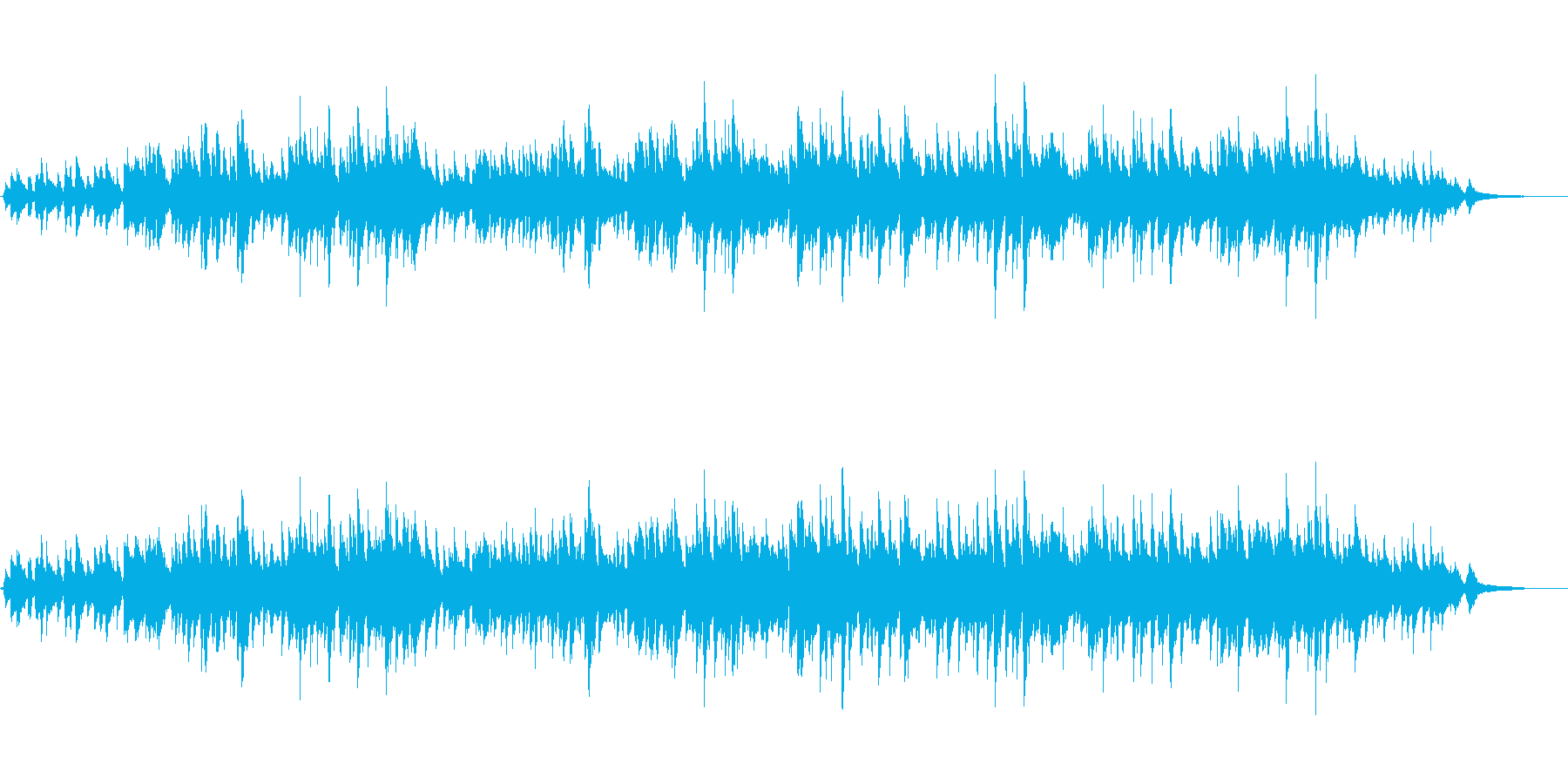 アコギデュオによる爽やかで生演奏曲の再生済みの波形