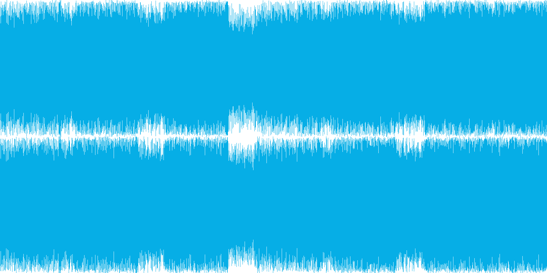 ループ可の疾走感のある立ち向かう系の曲の再生済みの波形