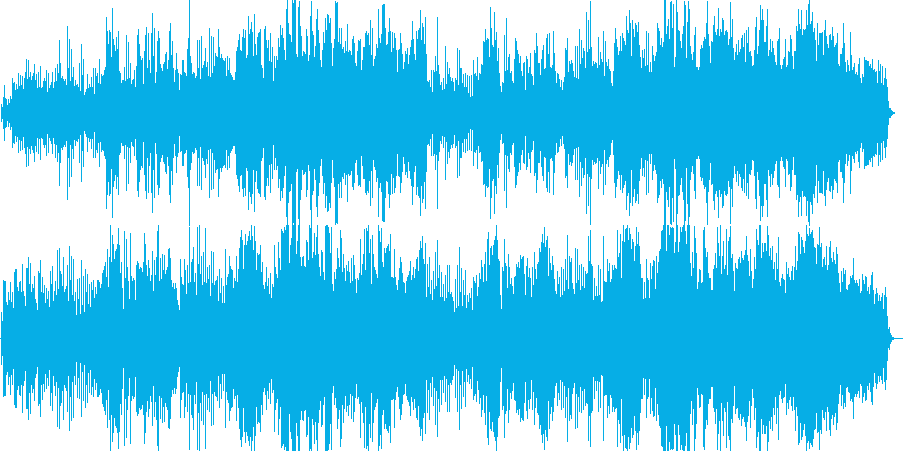 ゆったりと癒されるBGMの再生済みの波形