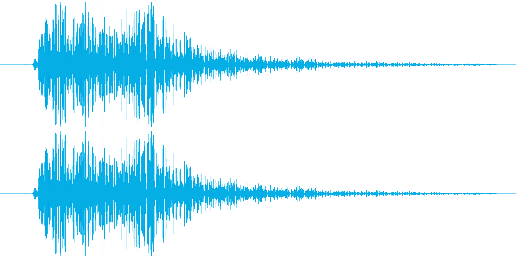 ドン!!(衝撃音、発射音)の再生済みの波形