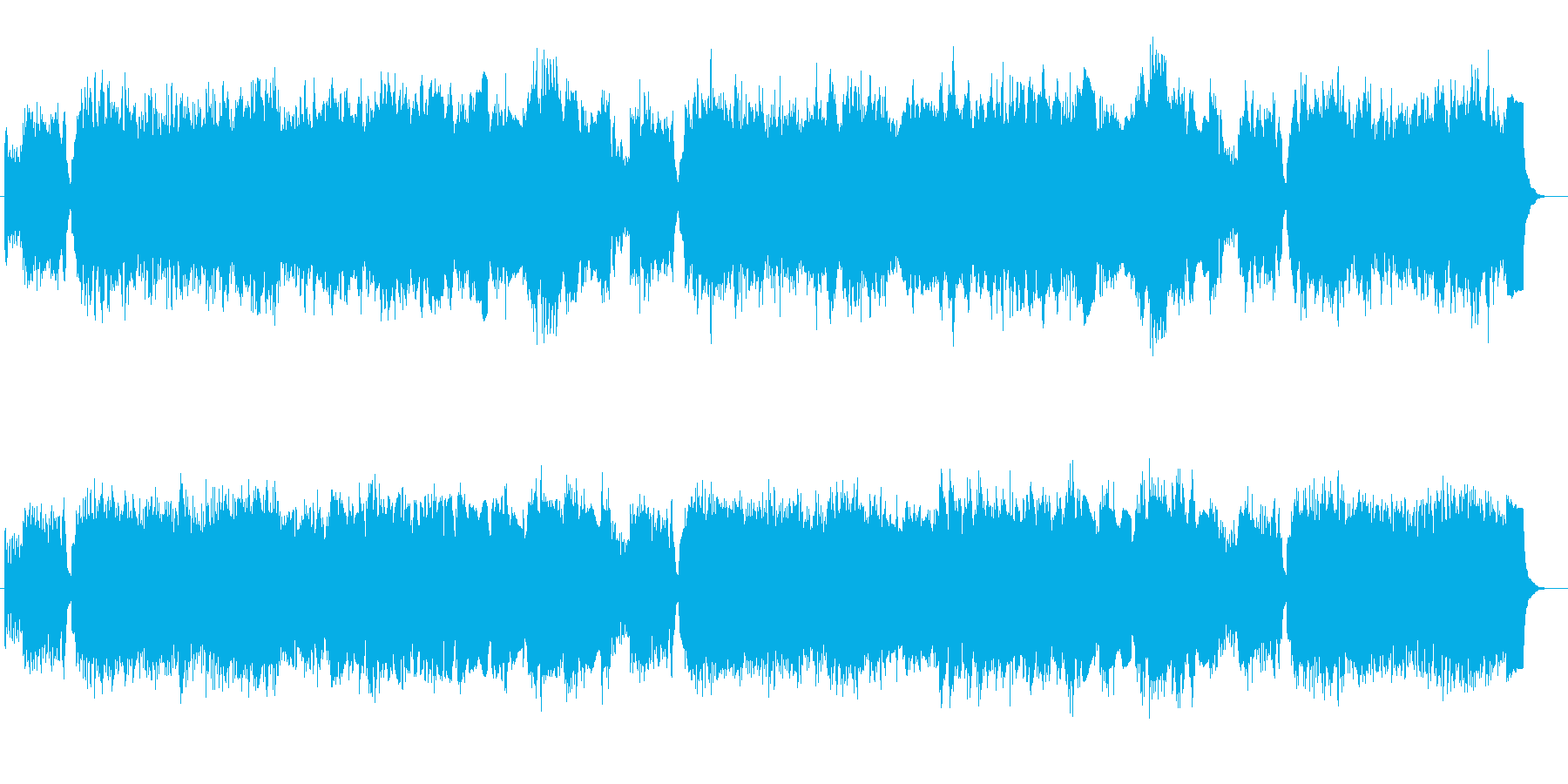 バッハ ブランデンブルク協奏曲Pオルガンの再生済みの波形