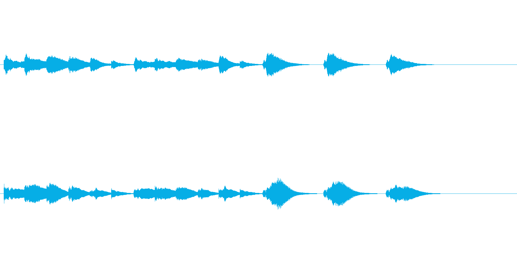 オープニングベル3の再生済みの波形