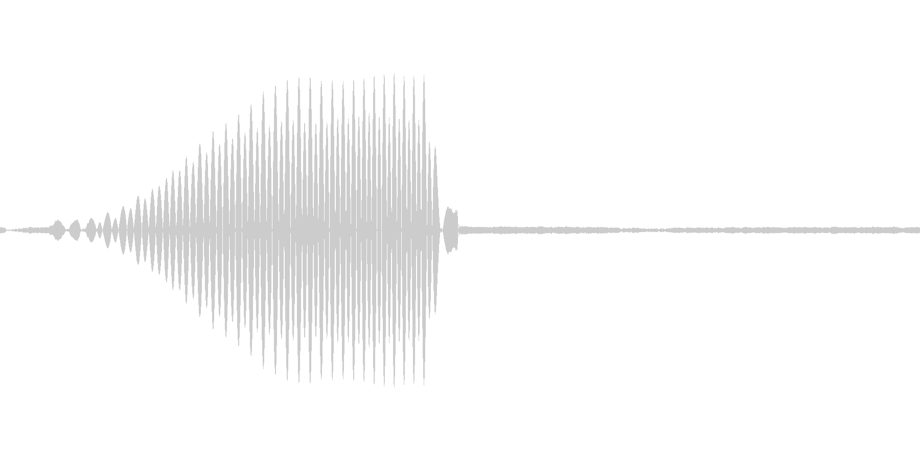 アプリのタッチ音の未再生の波形