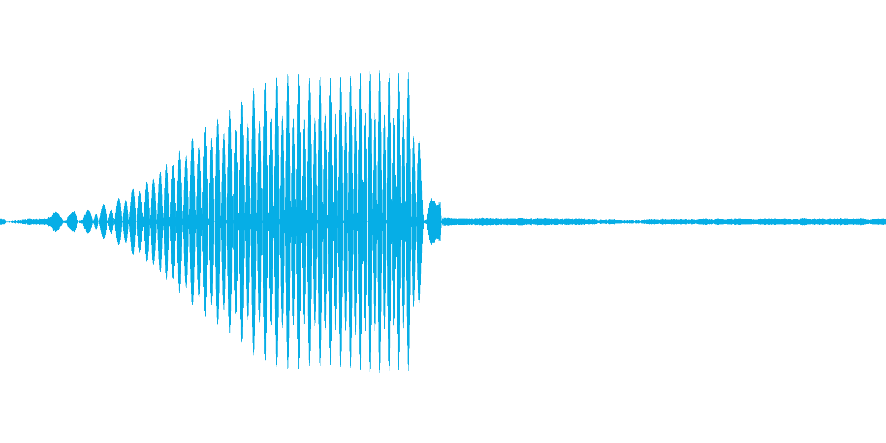 アプリのタッチ音の再生済みの波形