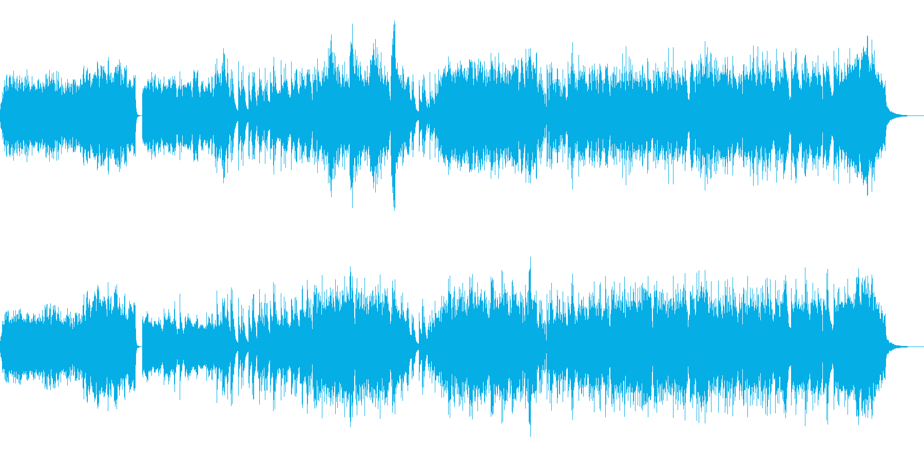 冬の訪れをイメージした爽やかなポップ曲の再生済みの波形