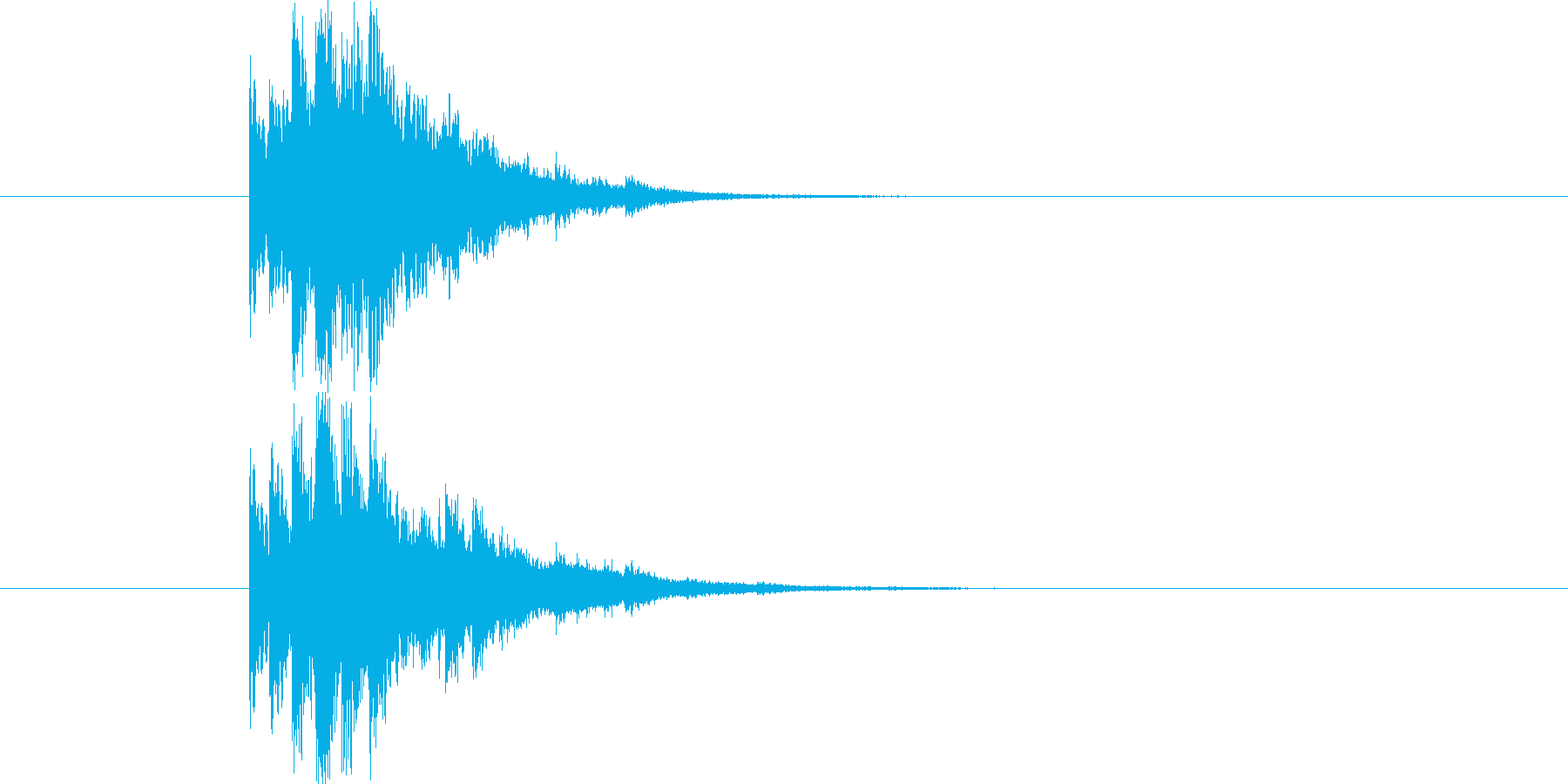 回復音1の再生済みの波形