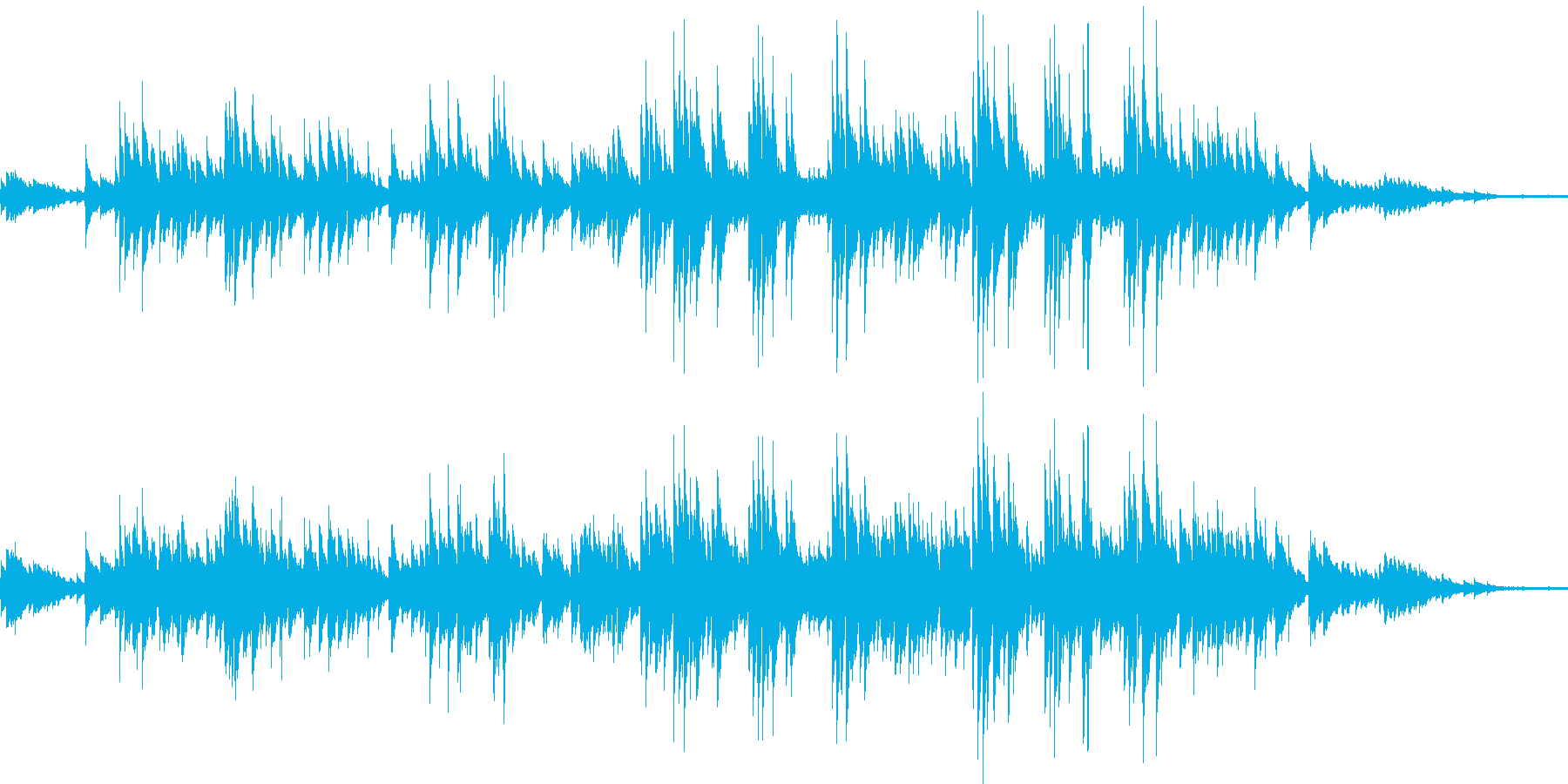 ギターデュオによるヒーリング音楽です。の再生済みの波形