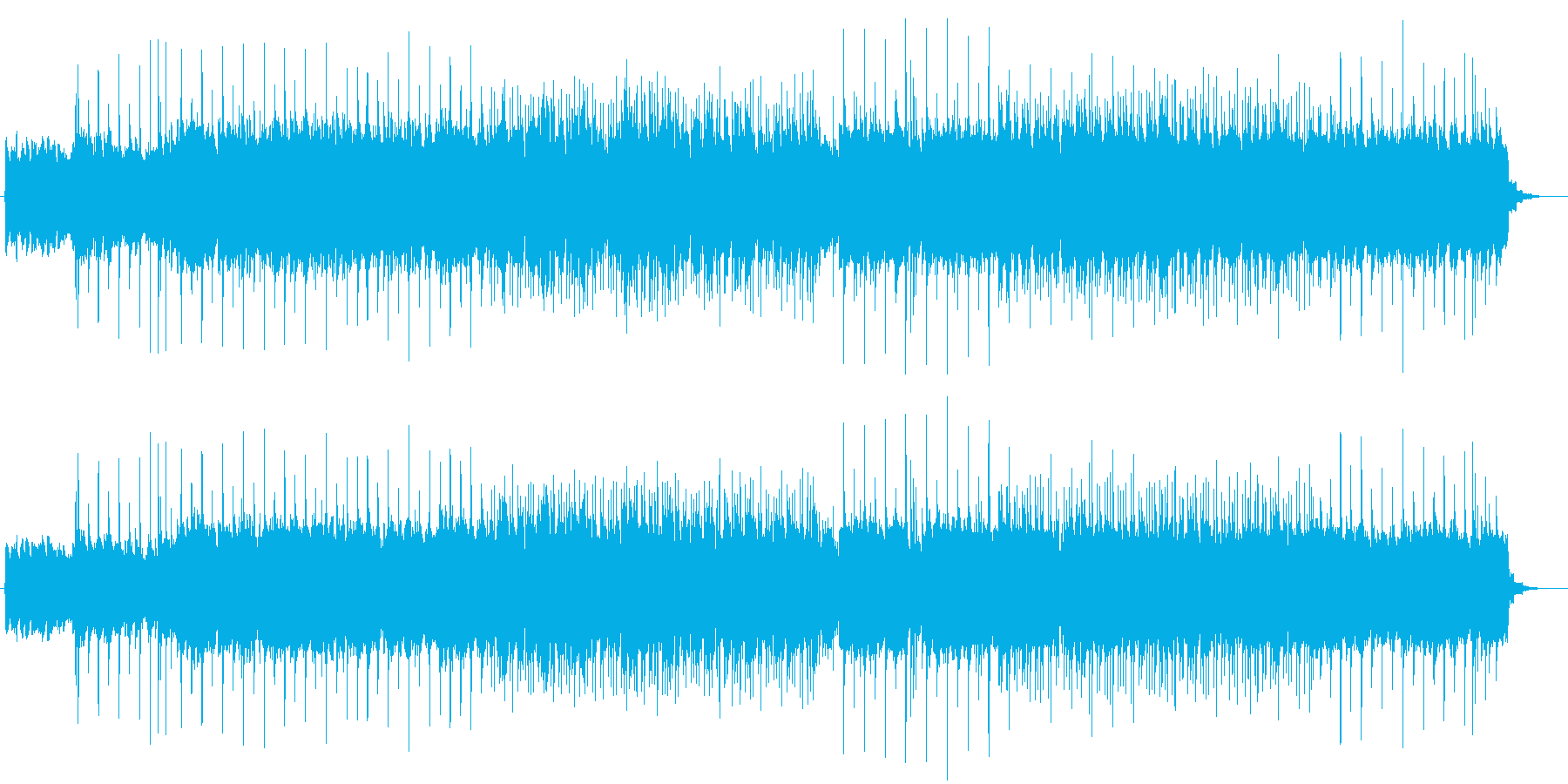リフがクールなロックギター曲の再生済みの波形