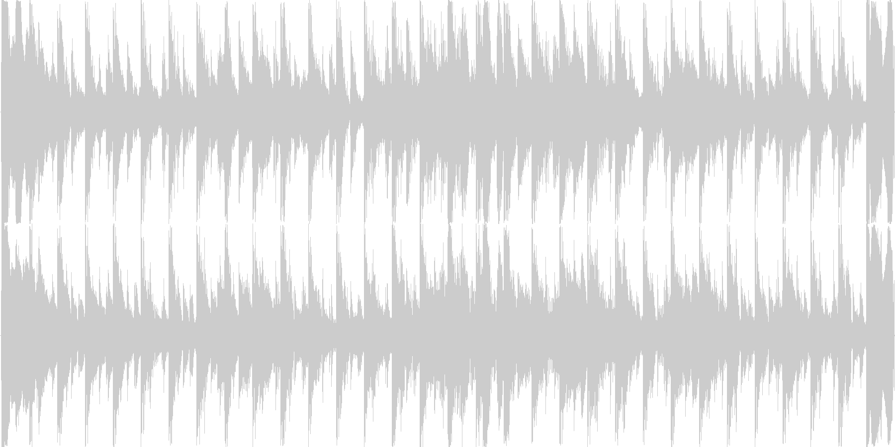 ハウス風のリズムを基調としたループ楽曲…の未再生の波形
