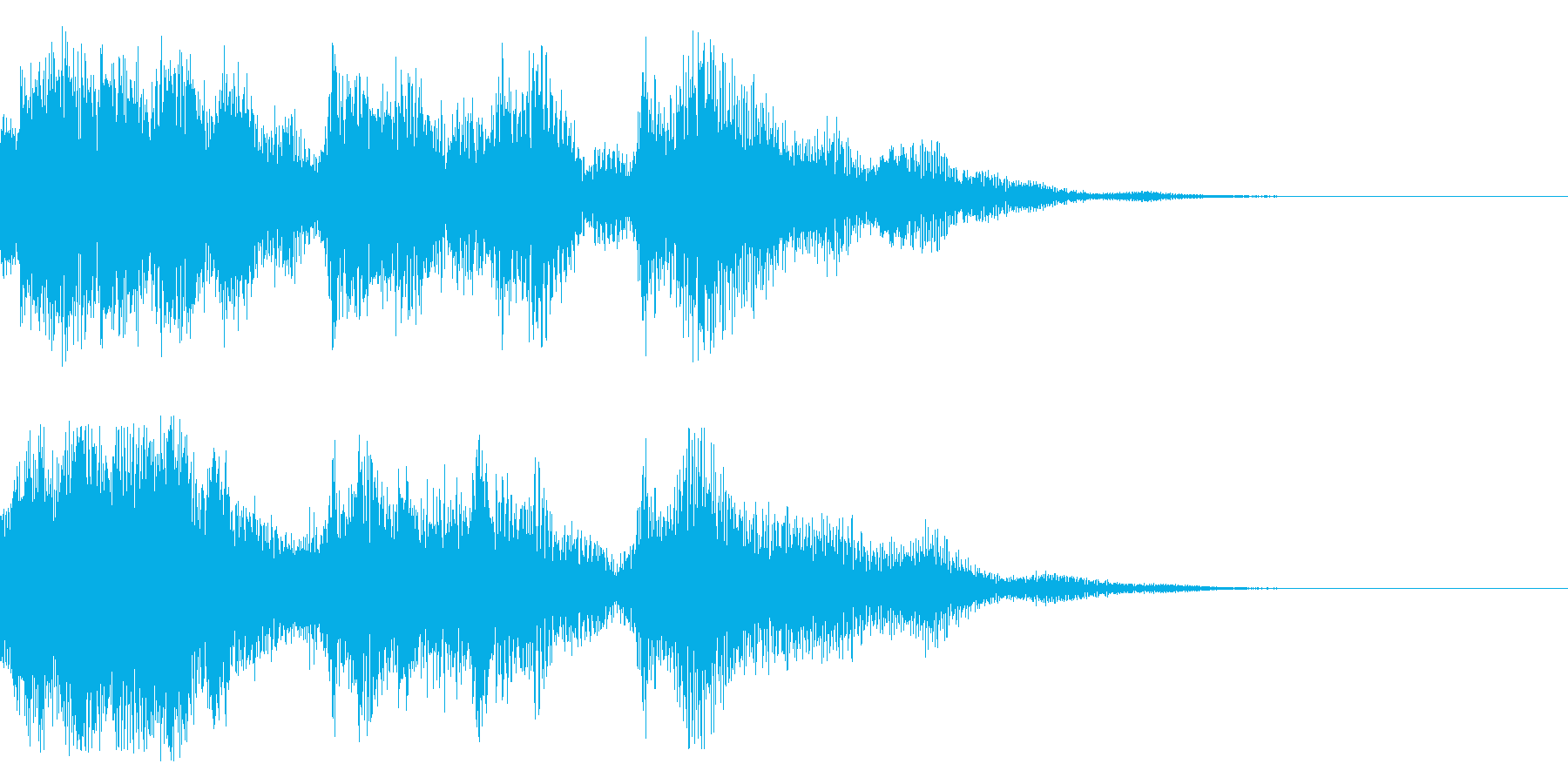始まりの際の音の再生済みの波形