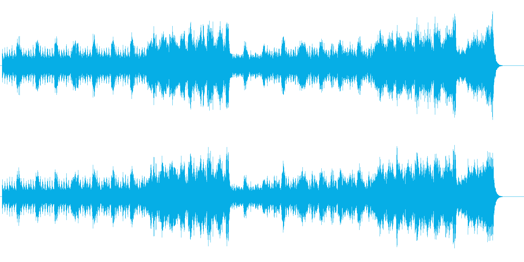 スリリングなイメージのクラシカルBGMの再生済みの波形