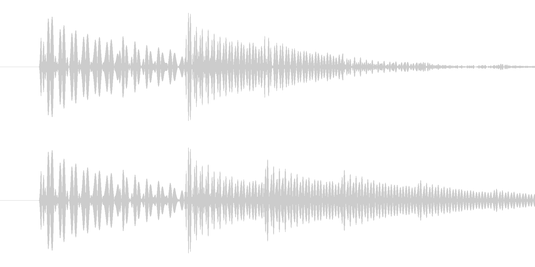 ピッという短いボタン音です。の未再生の波形