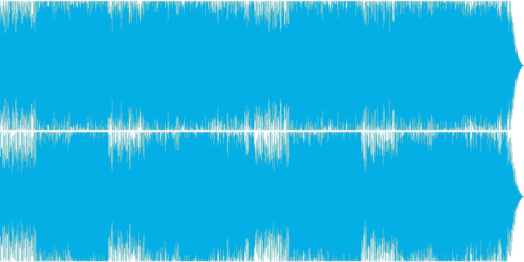 ギャングをイメージしたロックBGMの再生済みの波形