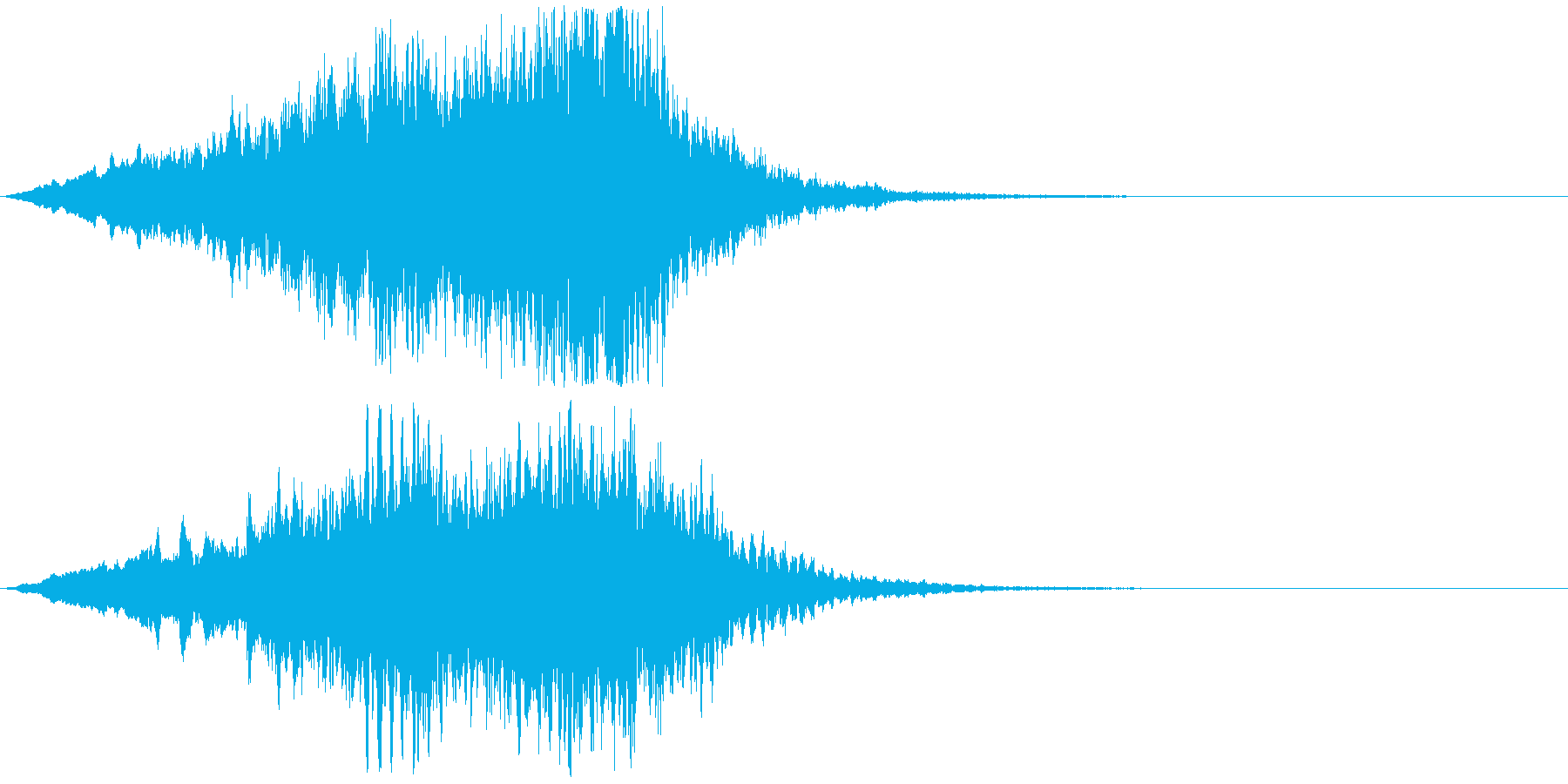 怖い系効果音 キィー 弦楽器の不協和音の再生済みの波形