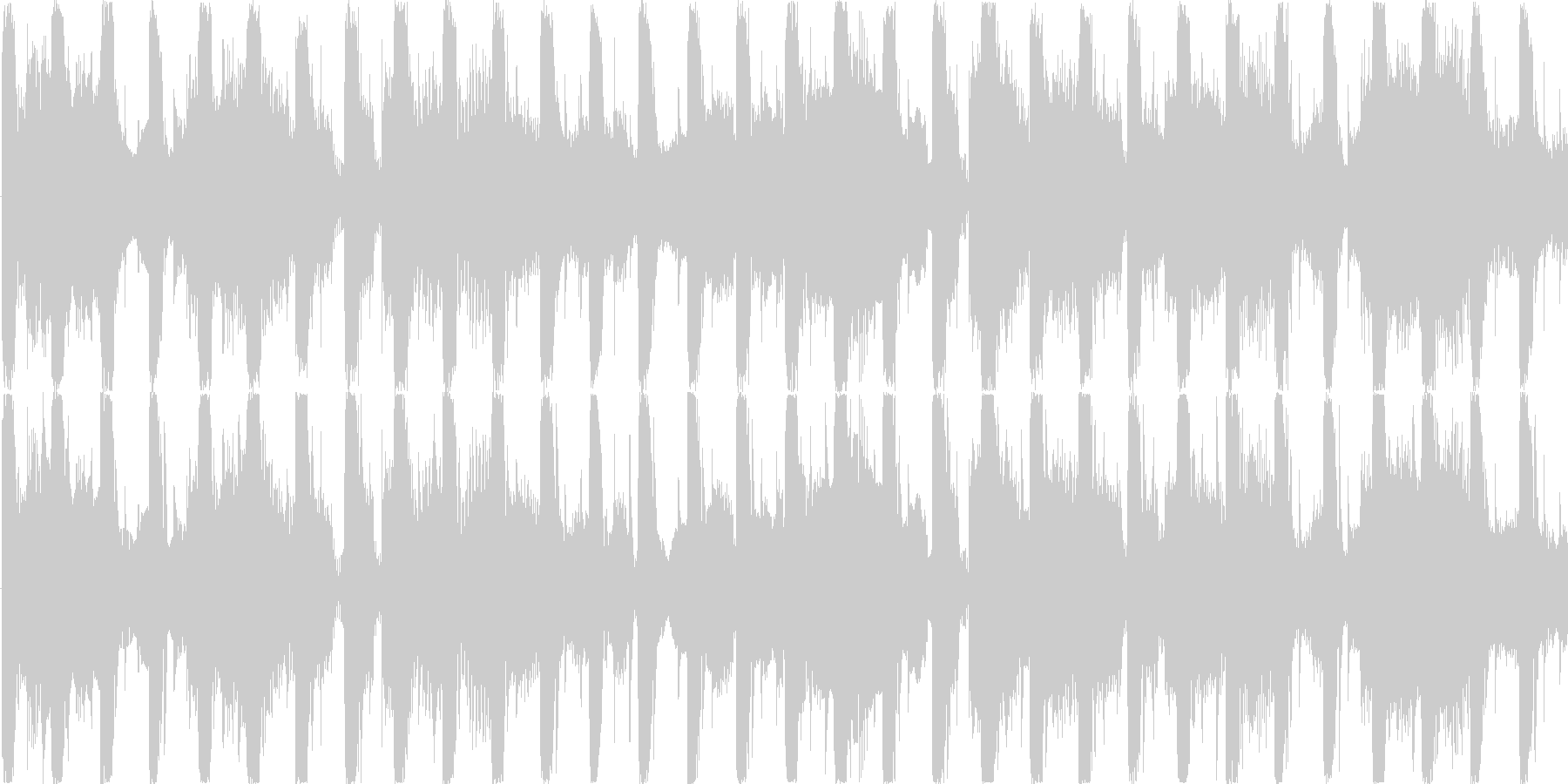 リズムを強調した楽曲です。の未再生の波形