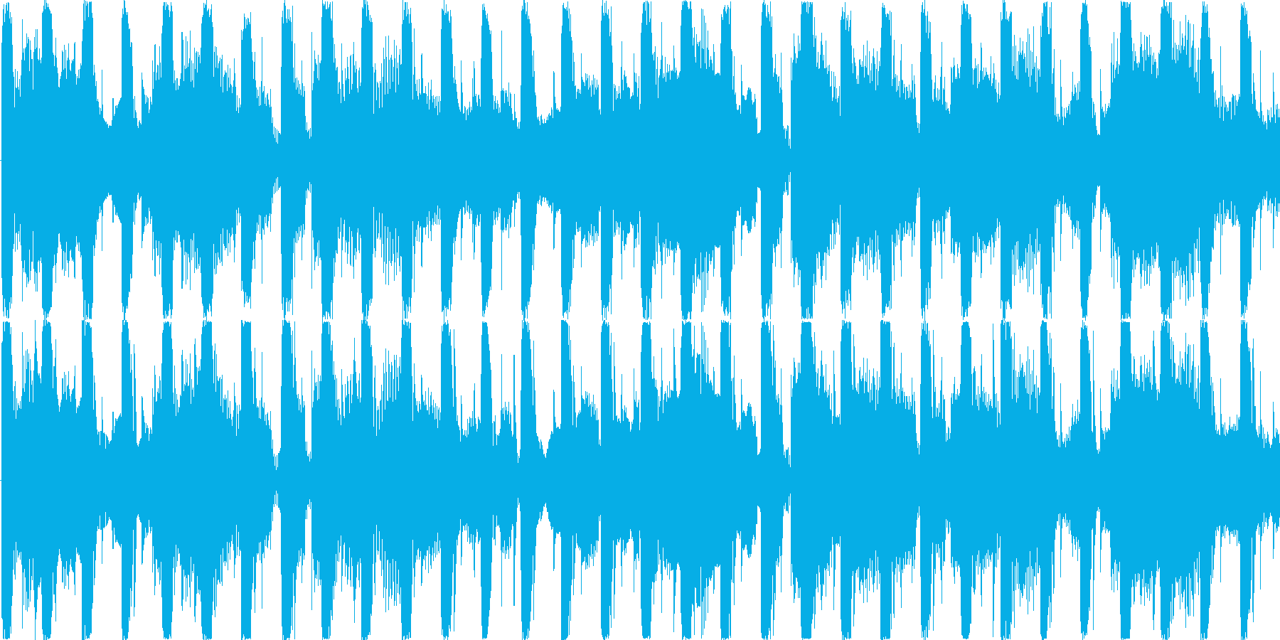 リズムを強調した楽曲です。の再生済みの波形