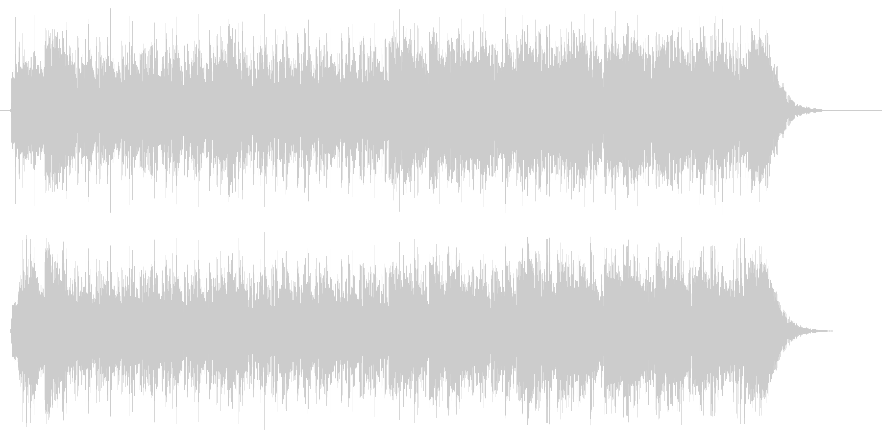 疾走感のあるかっこいい音楽の未再生の波形