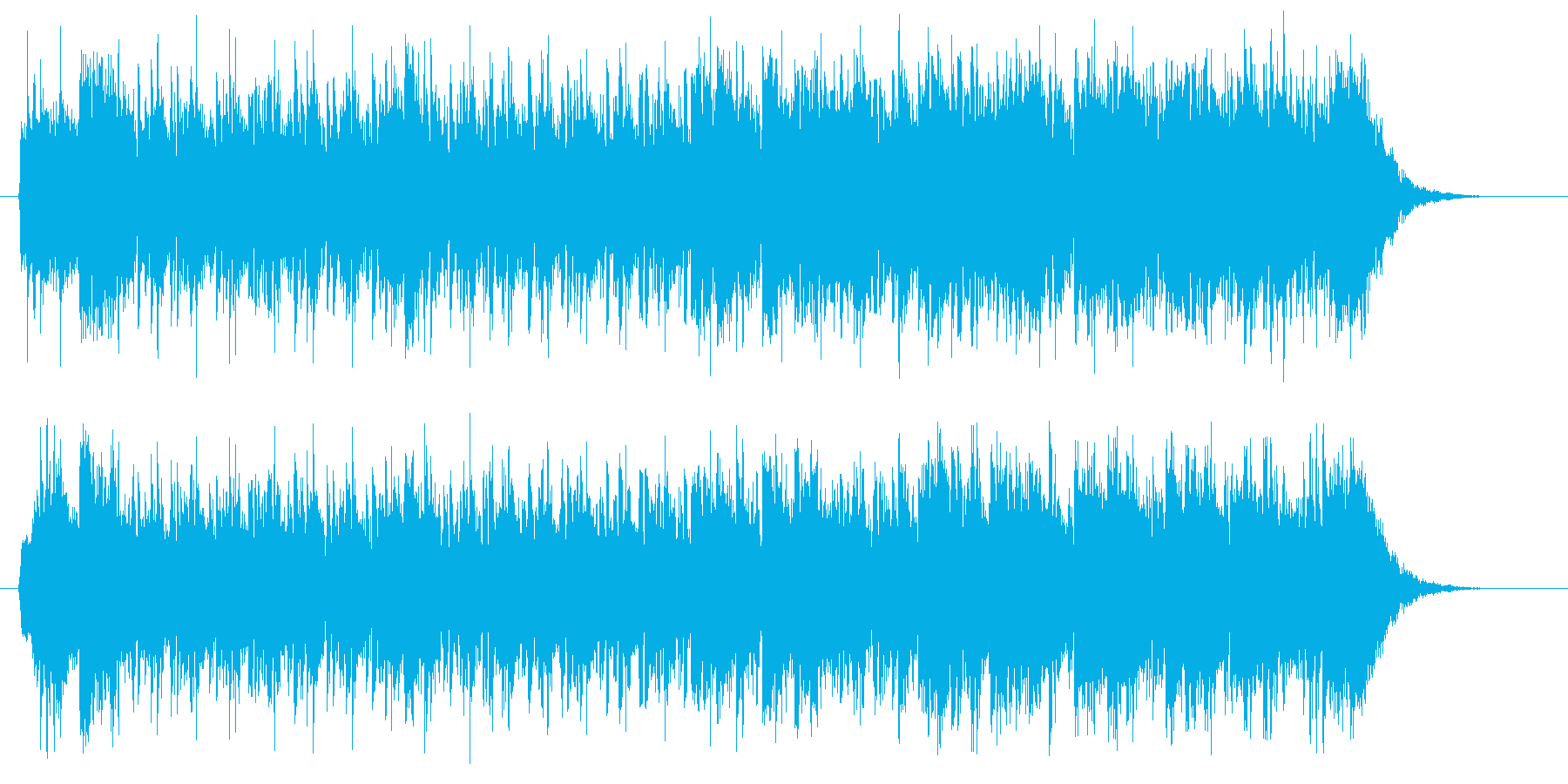 疾走感のあるかっこいい音楽の再生済みの波形