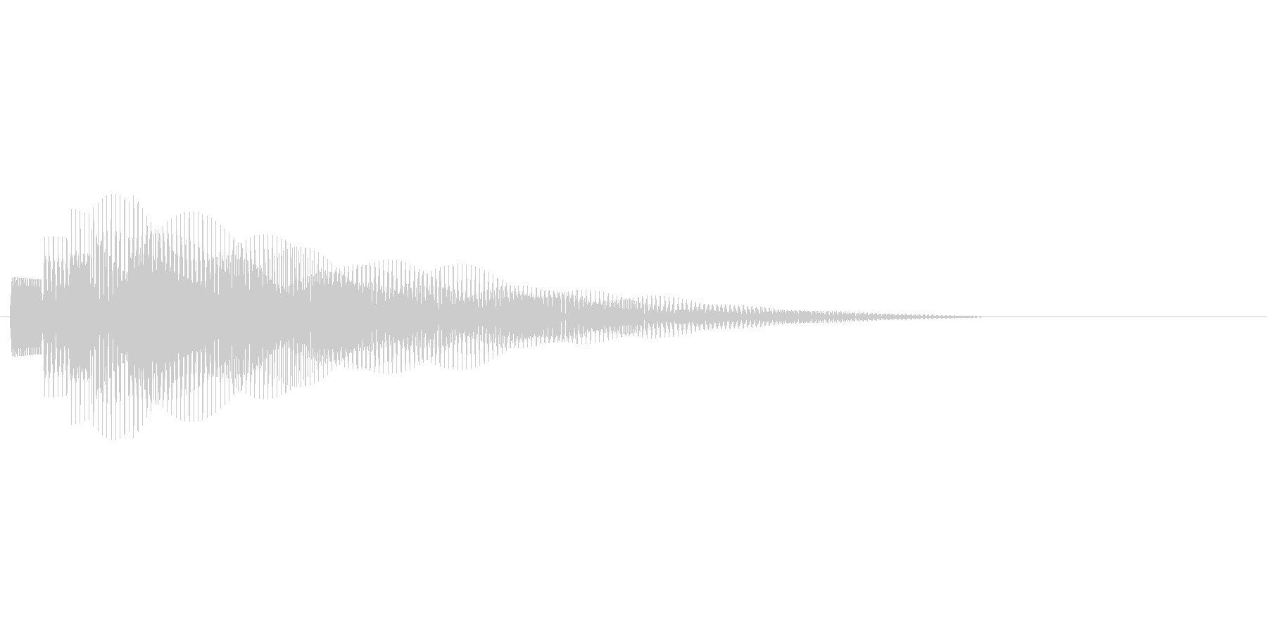 アプリのタッチ音の未再生の波形