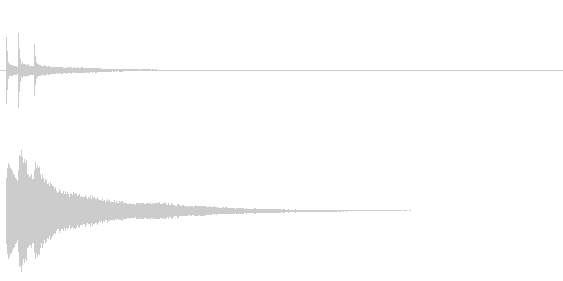キラリーンの未再生の波形