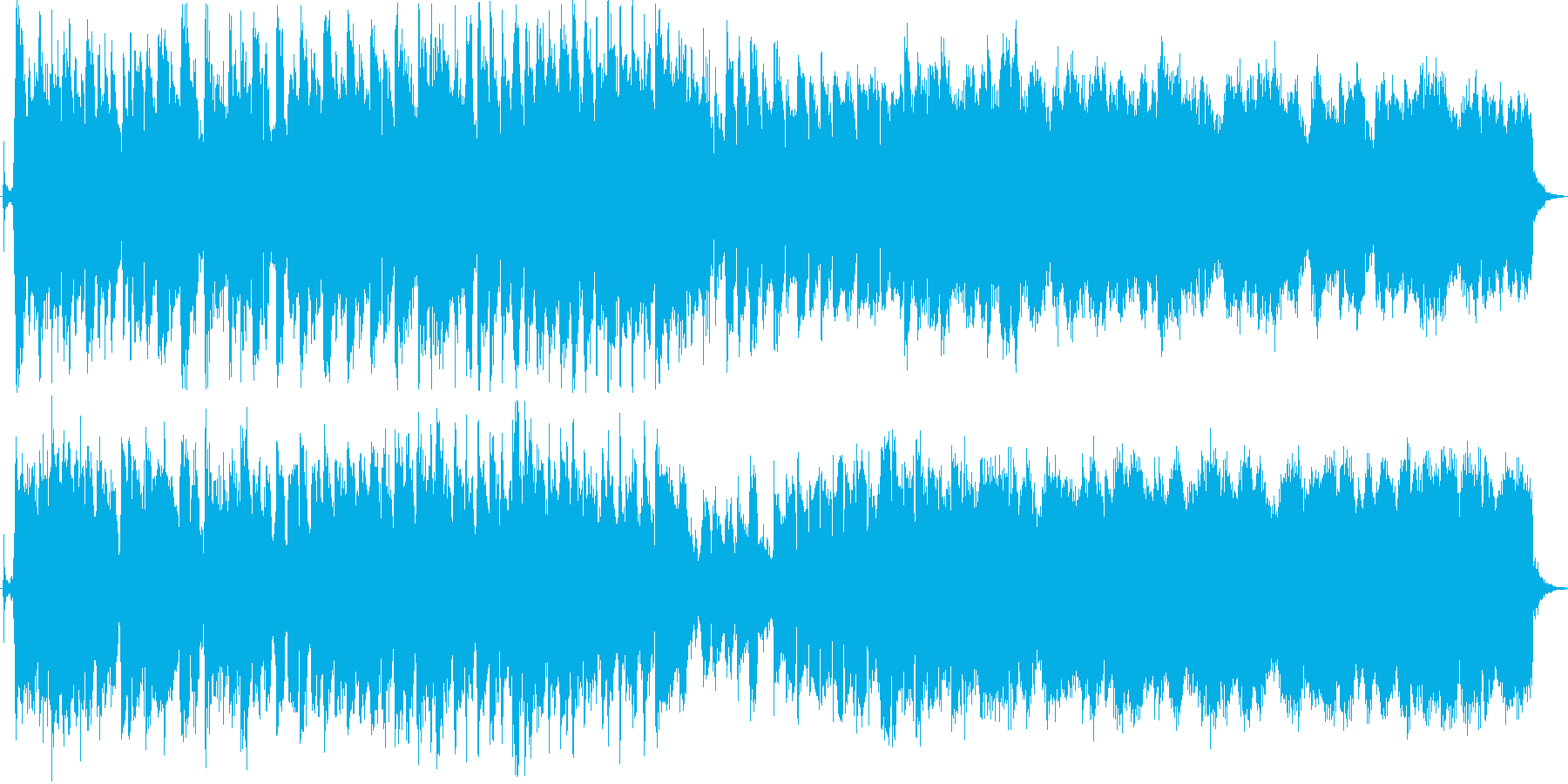 歯車が確かに回り始めたような曲の再生済みの波形