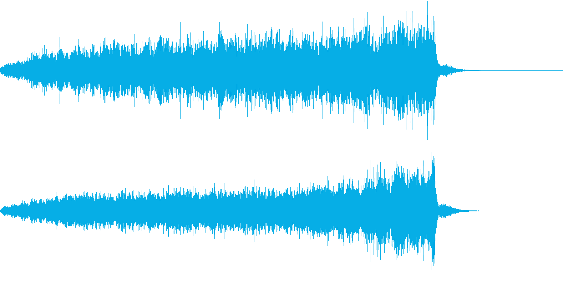 ビューン(EDMによくある上昇音)の再生済みの波形