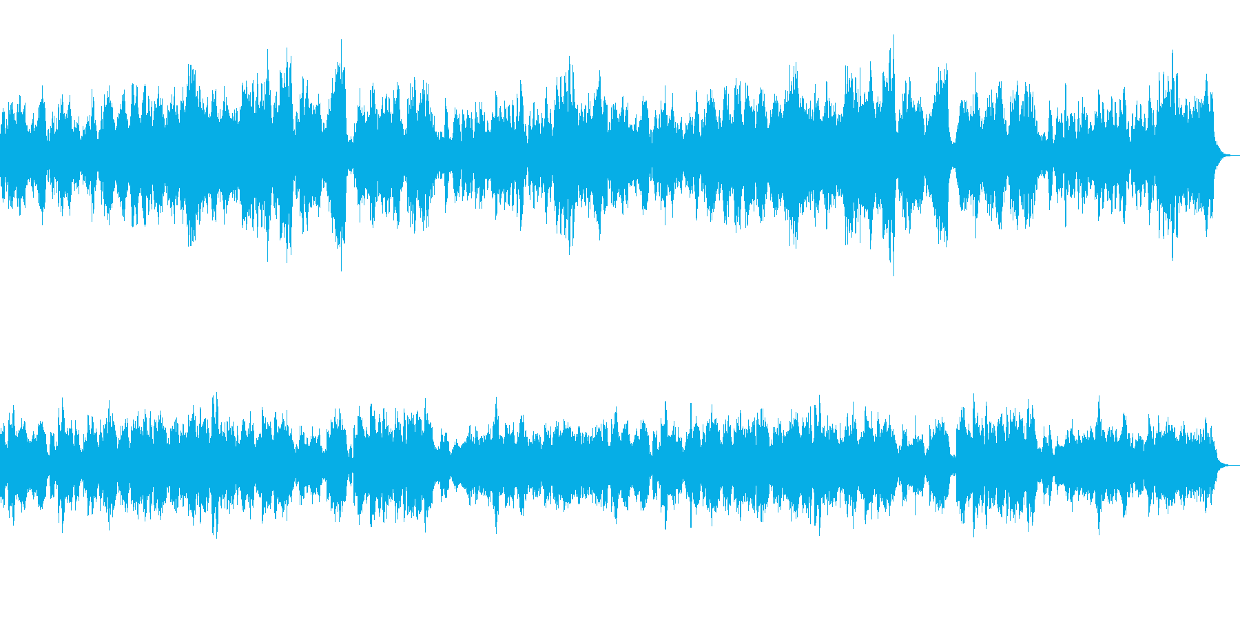 たのしい愉快な曲の再生済みの波形