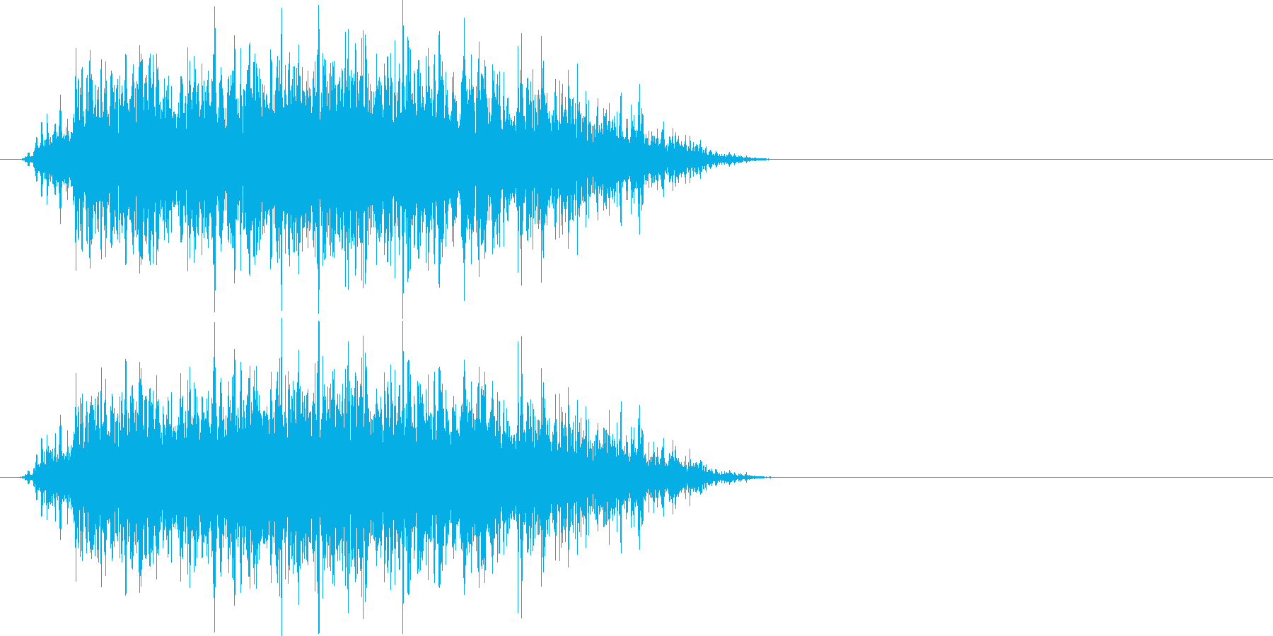 燃える時の音(炎、ゴオォ)の再生済みの波形