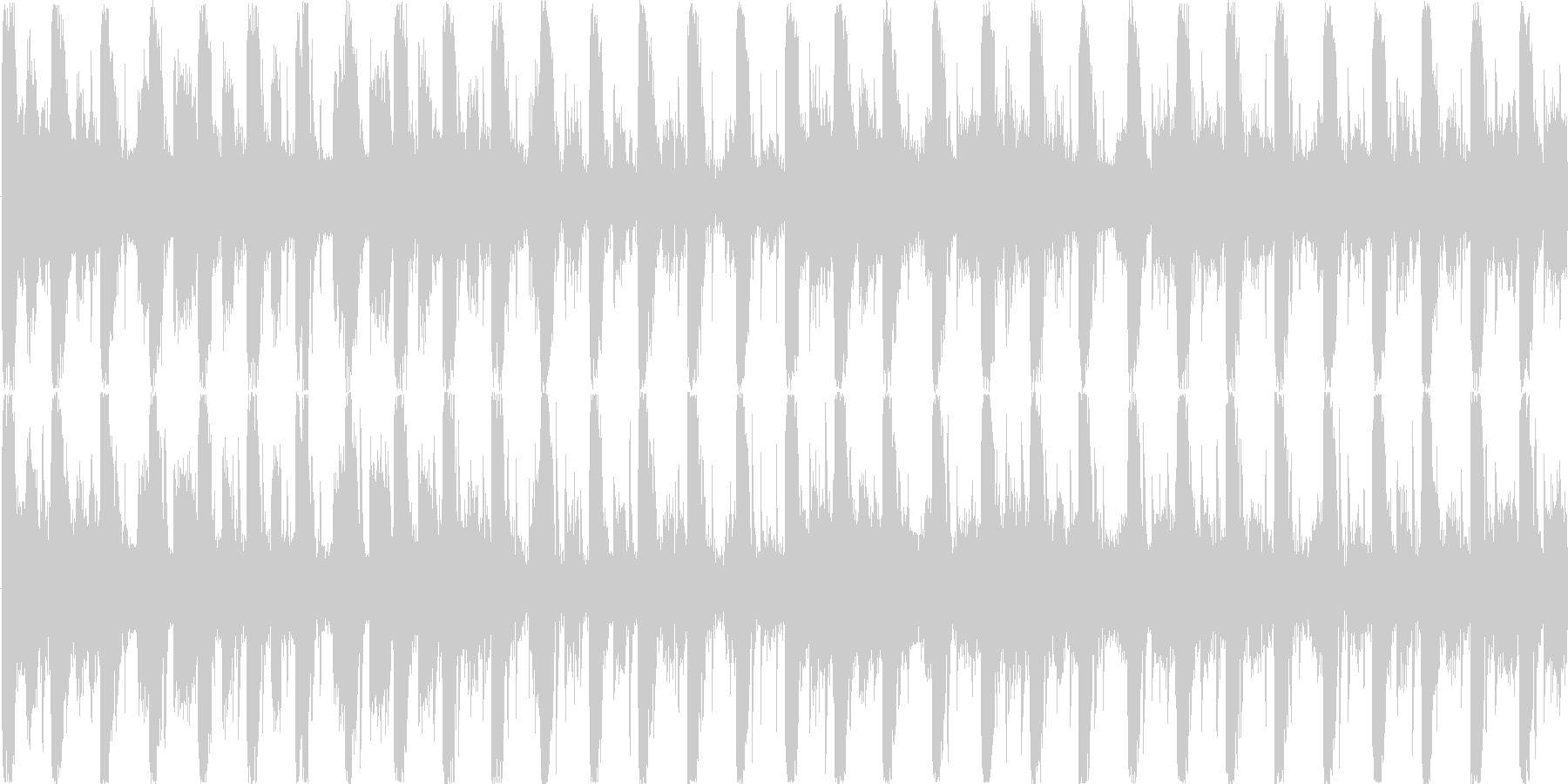 リズムを強調した楽曲です。の未再生の波形