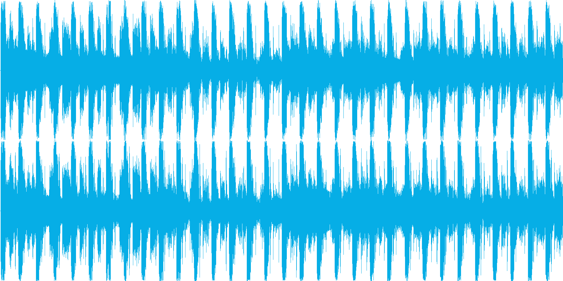 リズムを強調した楽曲です。の再生済みの波形