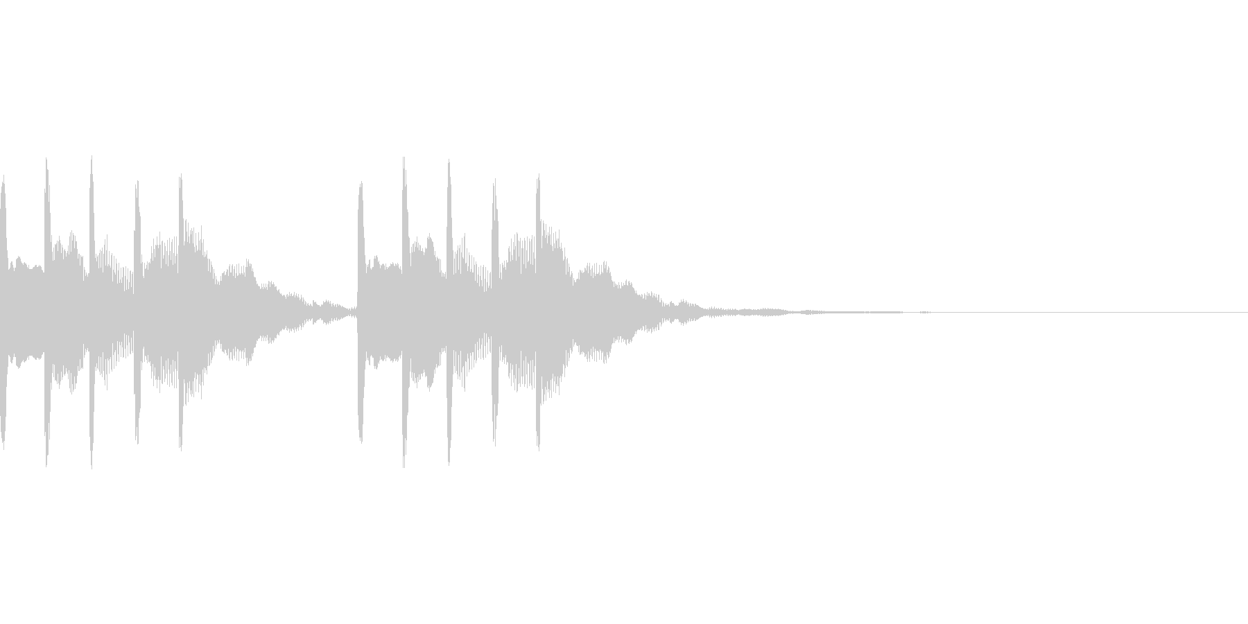 着信音、お知らせ音、アラーム音の未再生の波形
