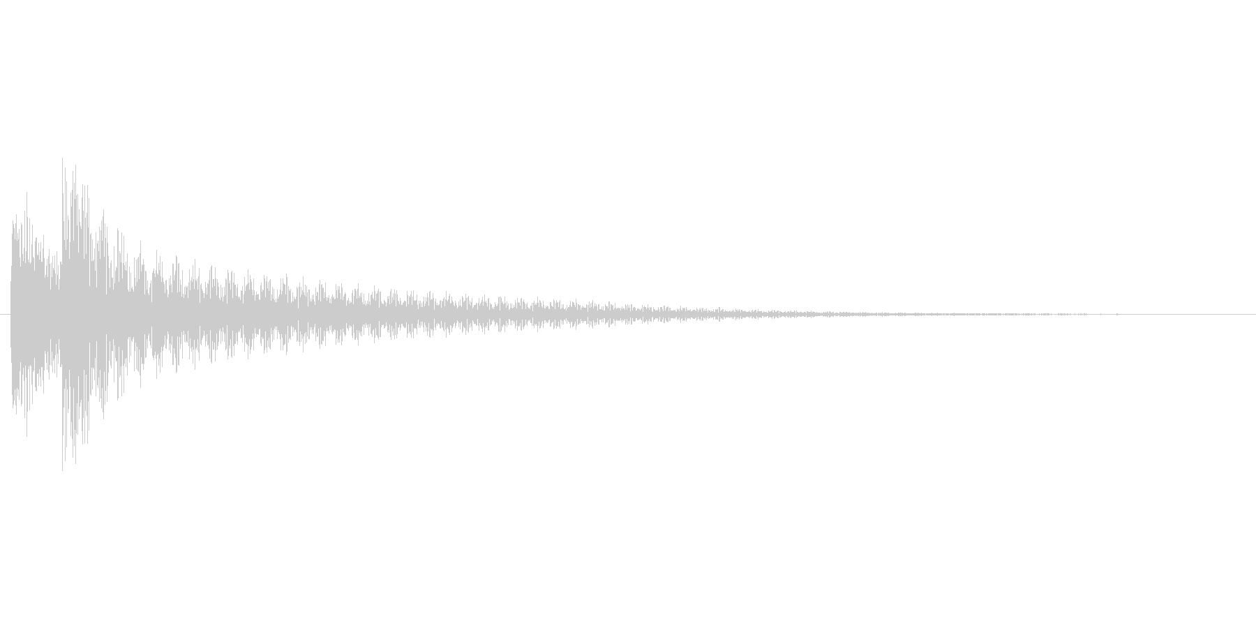 アプリのタッチ音の未再生の波形