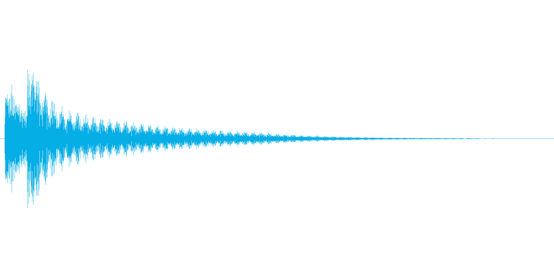 アプリのタッチ音の再生済みの波形