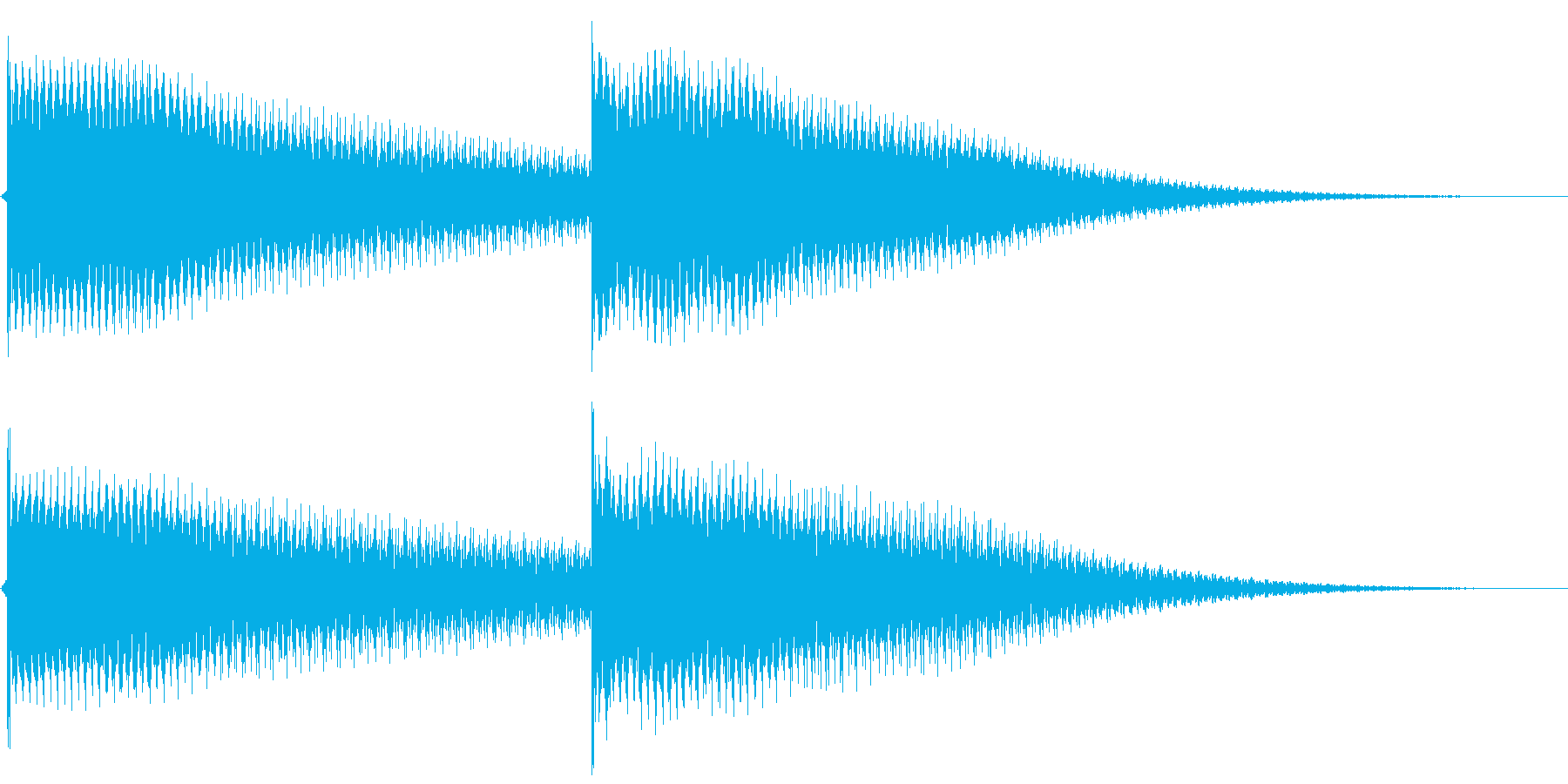 ボーン、ボーンという時計の鐘の音ですの再生済みの波形