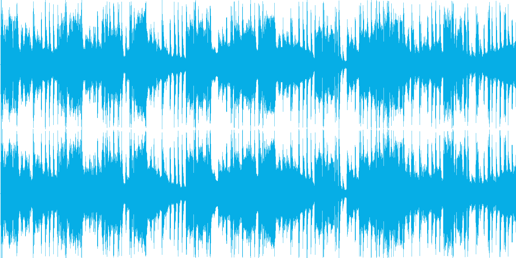 リズミックなイメージをした楽曲です。の再生済みの波形