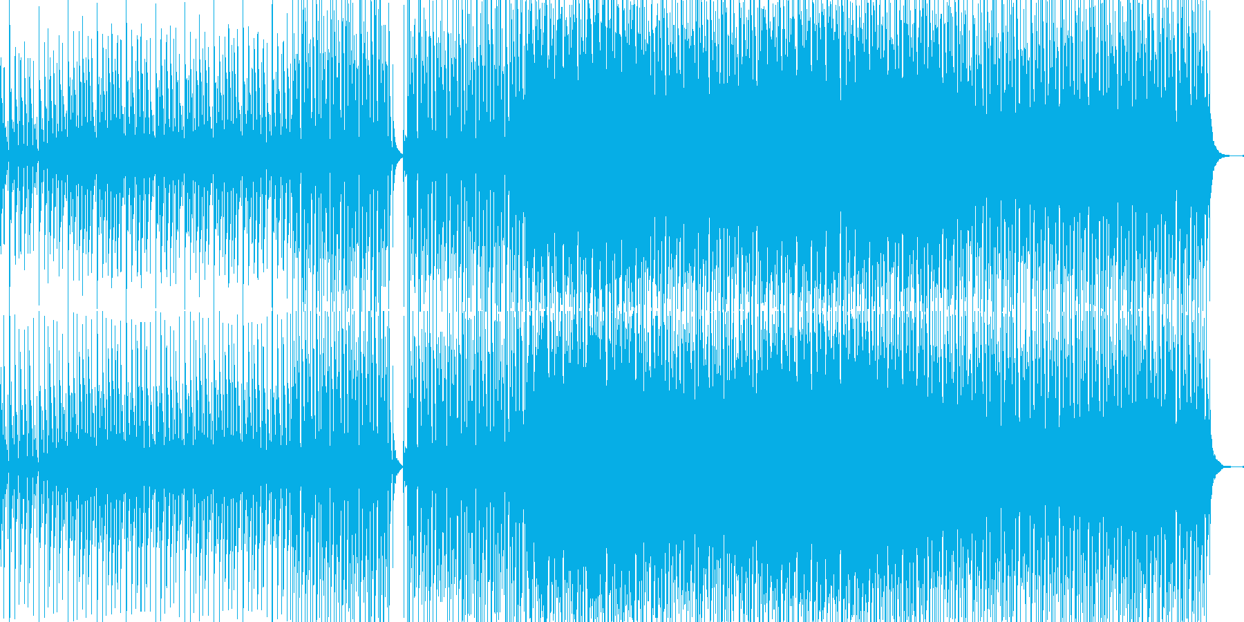 夜の海を航海するよう幻想的でスリルある曲の再生済みの波形