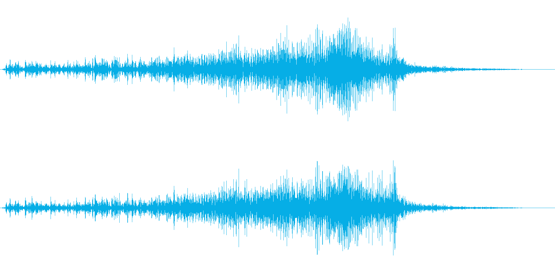 チャックを閉める音2の再生済みの波形