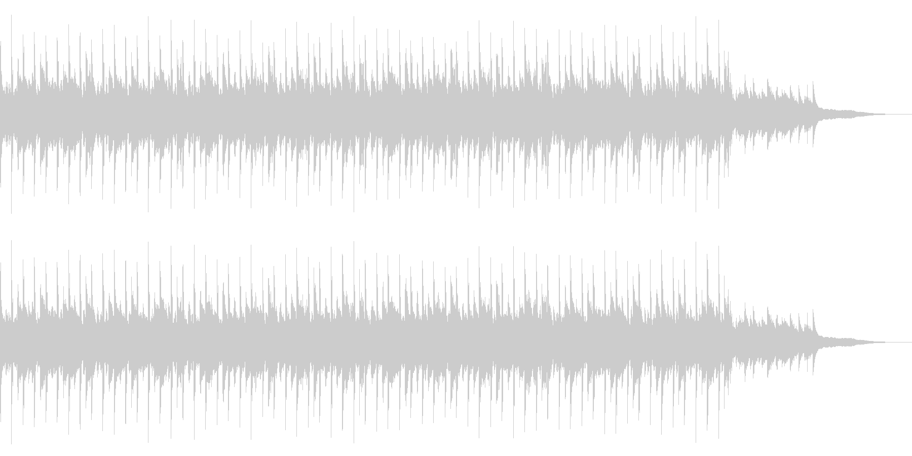 CM用BGM(ピアノアルペジオ+シンセ)の未再生の波形