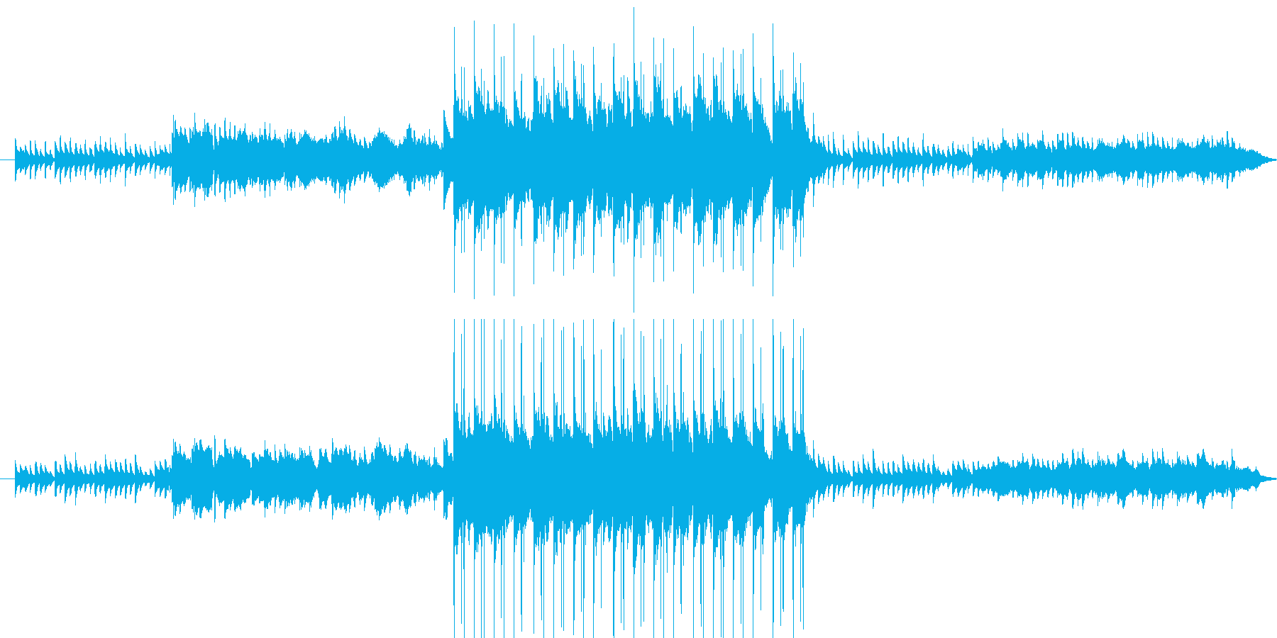 「まいだち」という曲の応援曲の再生済みの波形