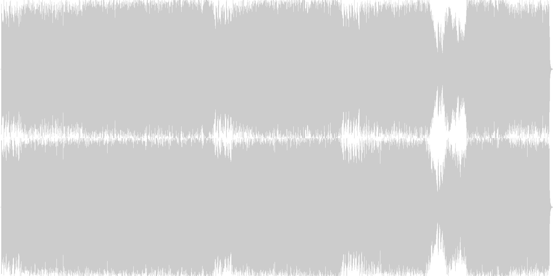 あの頃の夢と今の現実の差に打ちひしがれ…の未再生の波形