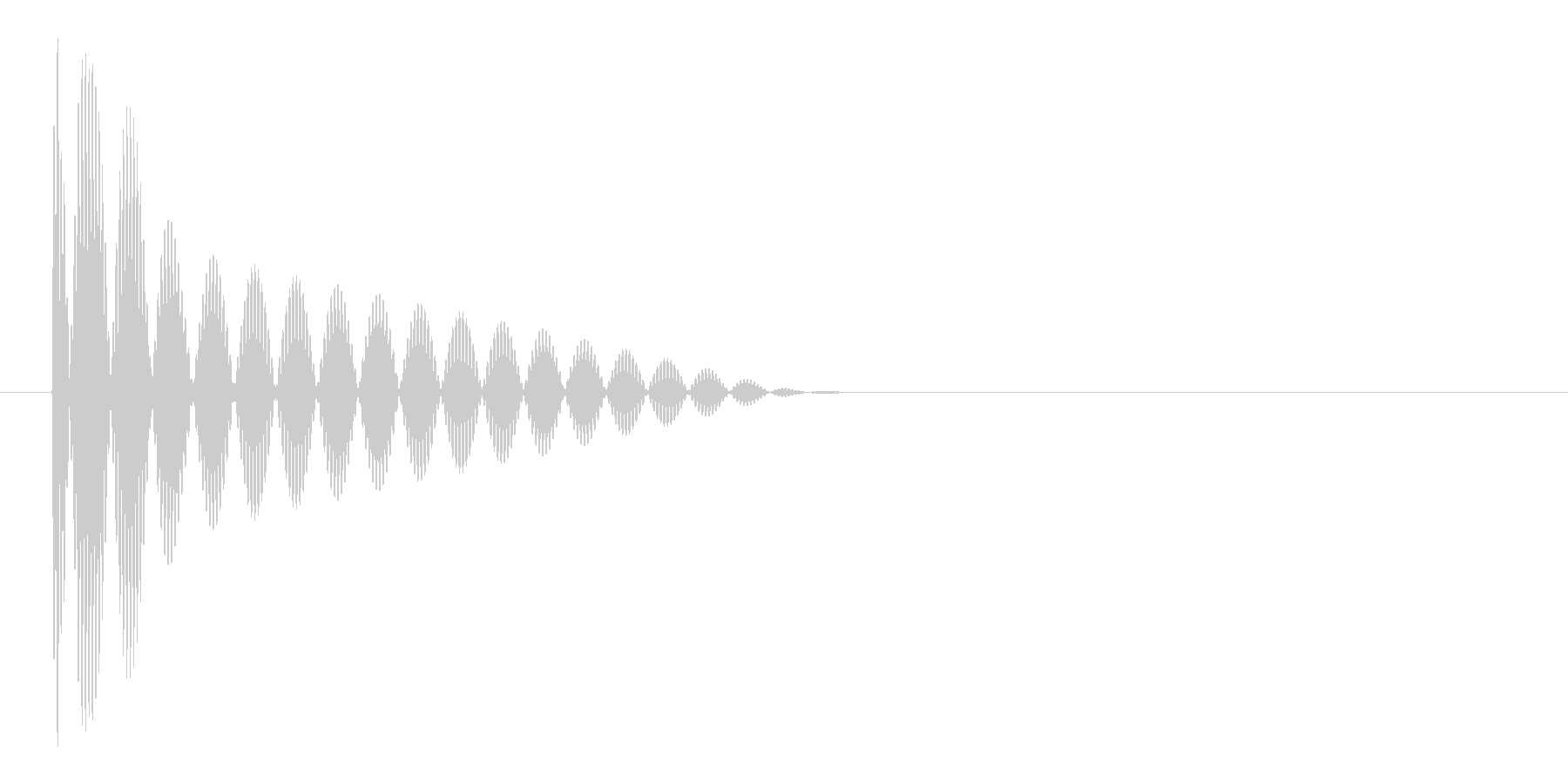 ブー(ビープ音)の未再生の波形