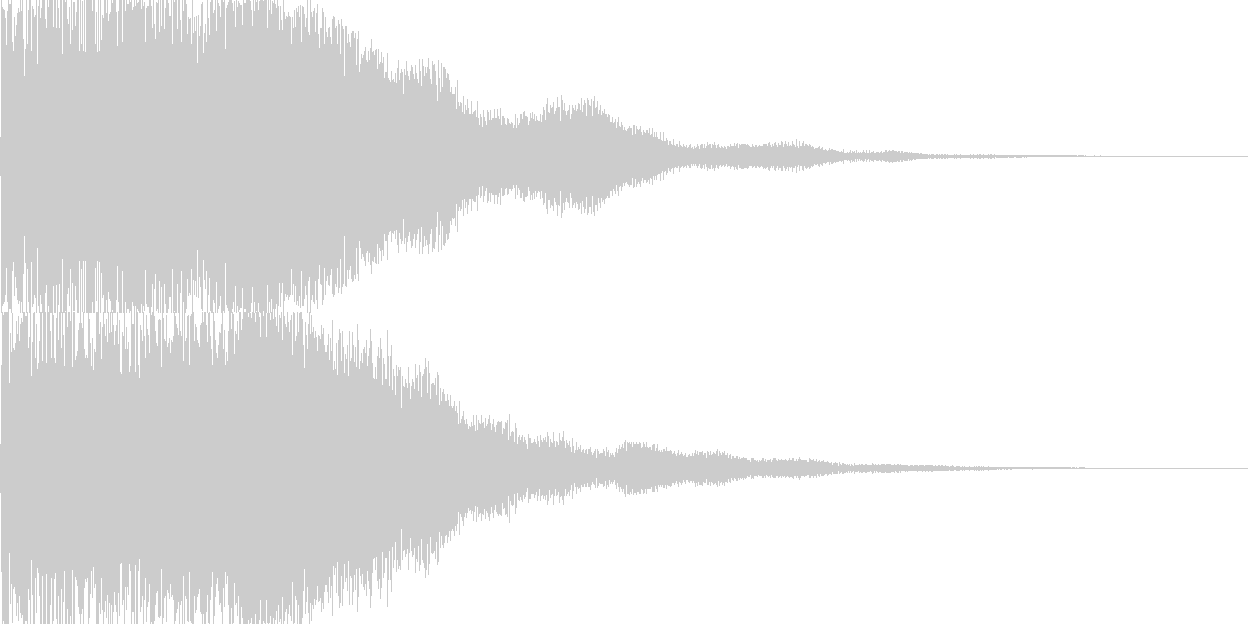 剣で打ち合う(リアルな衝撃音)の未再生の波形