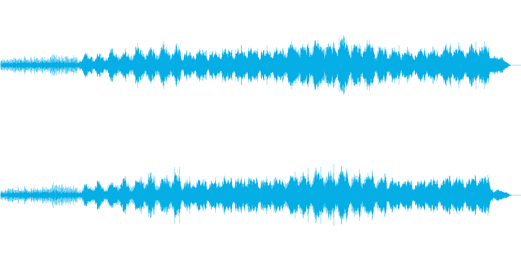 ストリングスの優しく優雅な雰囲気の曲ですの再生済みの波形