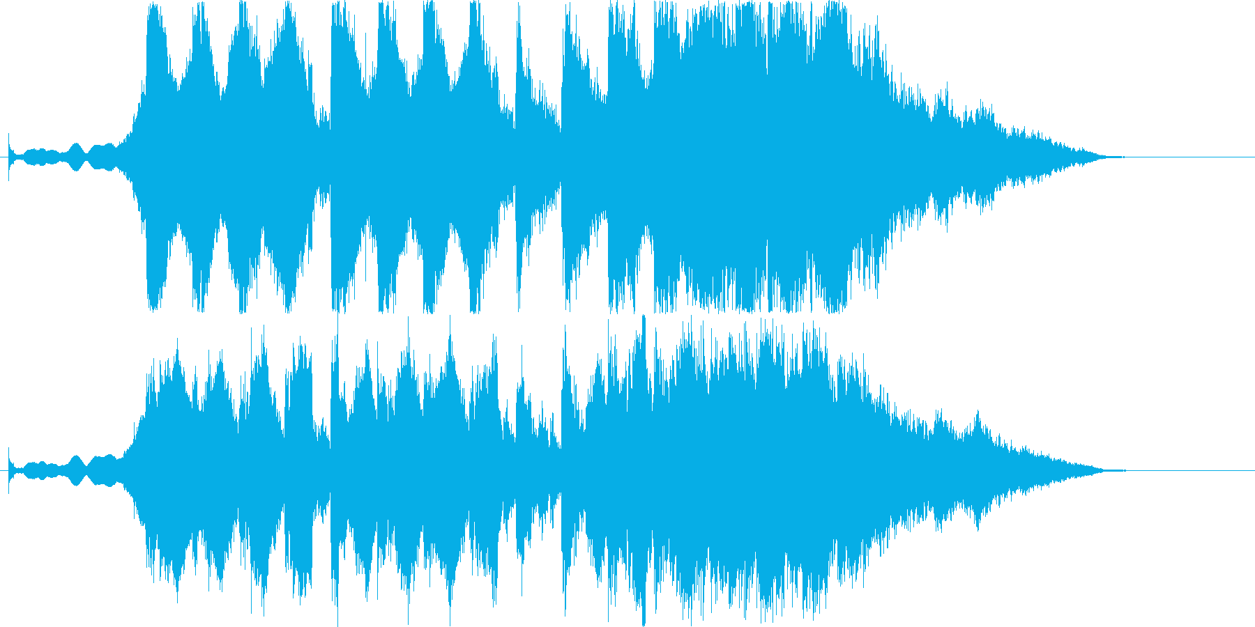 美容品やシャンプーのCMで使われそうな曲の再生済みの波形